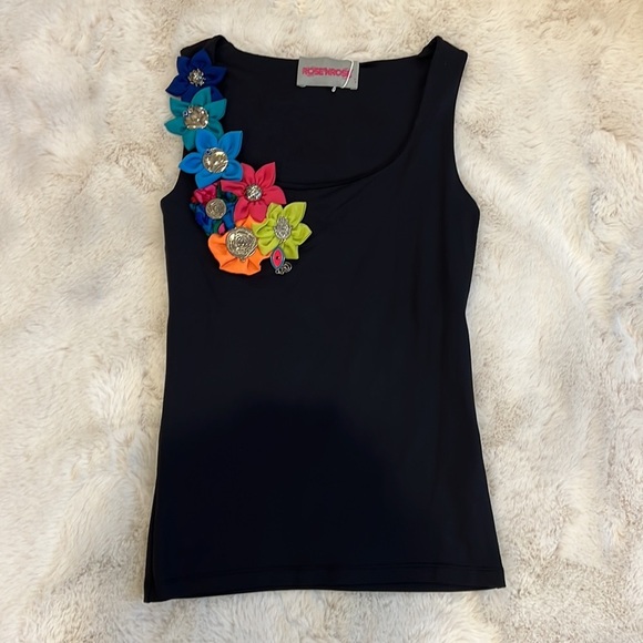 HANDMADE FLORAL TANK TOP - Picture 2 of 12